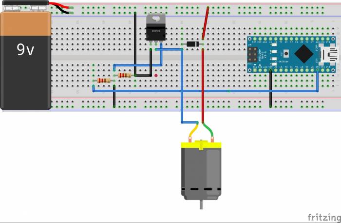 MOSFET Schaltung Elektromagnet