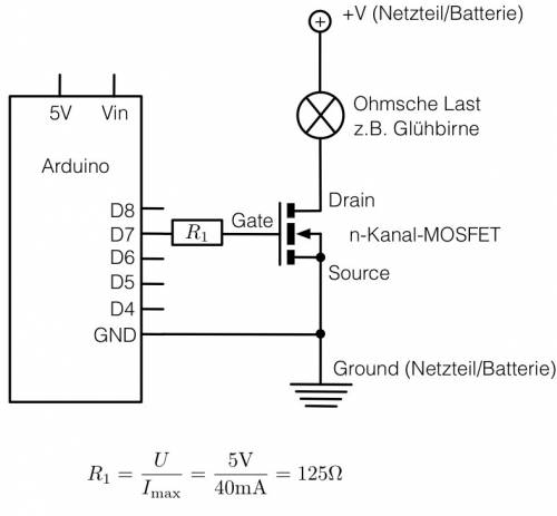 2 Spannungen mit Mosfets schalten 